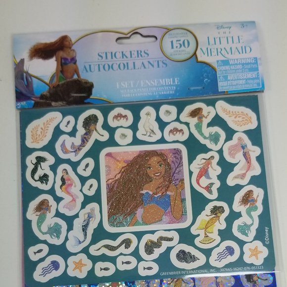 Disney Little Mermaid 150 stickers - Picture 1 of 9